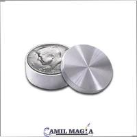 Caja Okito con Retención Aluminio Medio Dolar por Camil Magia