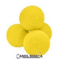 Bolas de Esponja 1,5" (Amarilla, Set de 4) por Formas Magicas